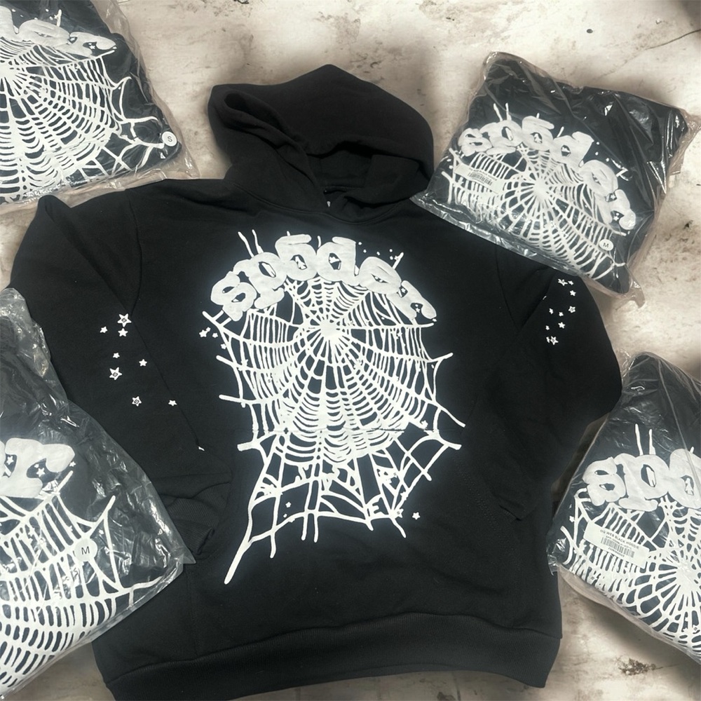 Black Spider Web Hoodie